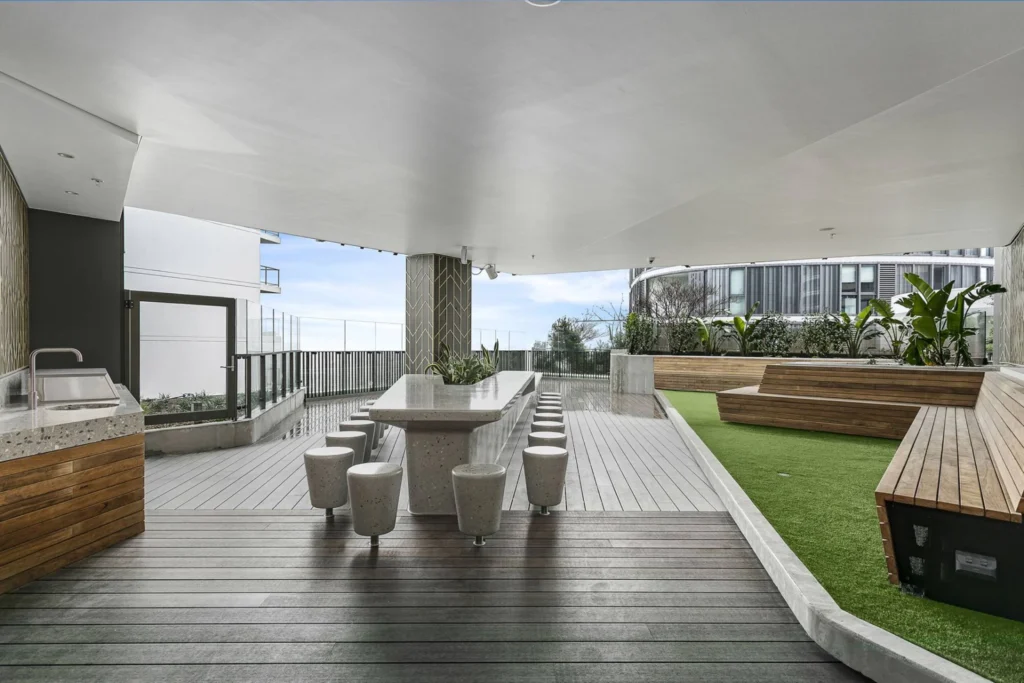 Archibald Residences BBQ and entertainment area