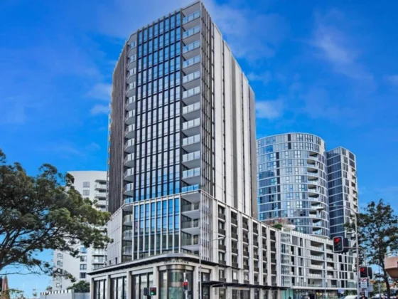 Archibald Residences full view of building located in the heart of Bondi Junction