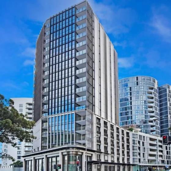 Archibald Residences full view of building located in the heart of Bondi Junction